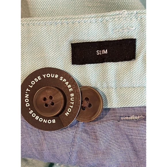 Bonobos Slim Fit Pants Men 33 /30 Light Green Cotton Stretch Preppy Golf Resort - Picture 3 of 11